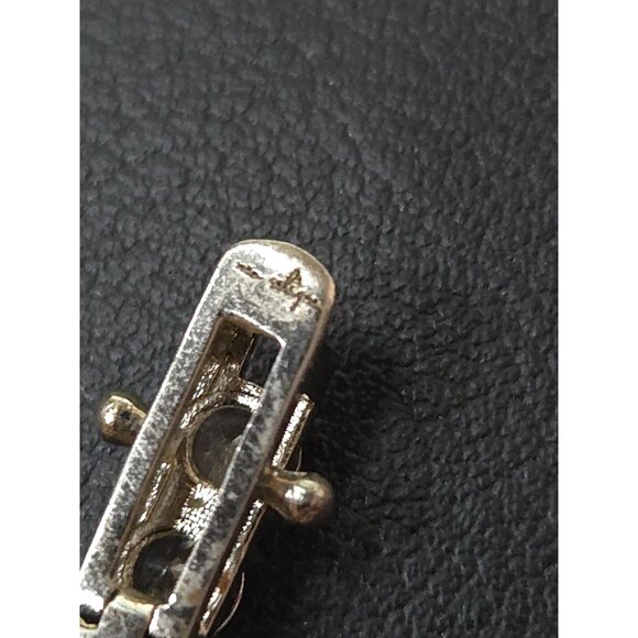 Neo Relique Tennis Bracelet Silver Tone Clear CZ Crystals Signed 8 inch - Picture 6 of 6